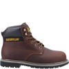 CAT Powerplant SB Safety Boots Steel Toe Caps Brown 
